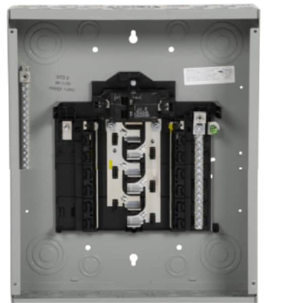 Plugit 100-A 12-Spaces 24-Circuit Main Breaker Plug-On Neutral Load Center PL3978881 - main